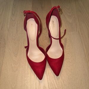Aldo Red Pointed Toe Heels